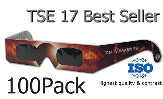 On Sale today, 10% off !! 100 Pack Sun Safe Eclipse Glasses