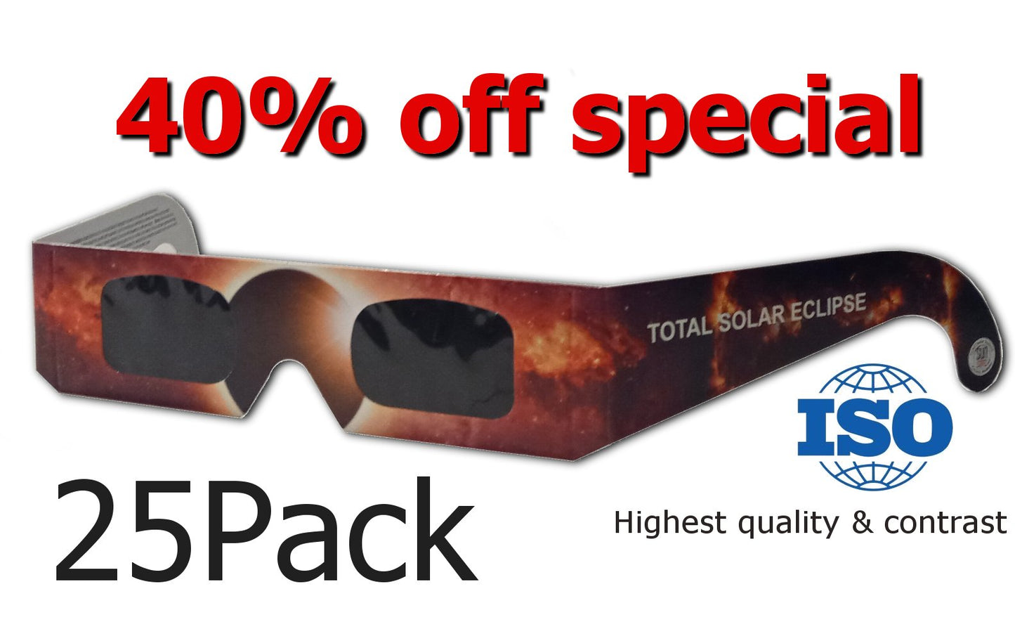 Flash SALE 40% off 25 Pack Sun Safe Eclipse Glasses